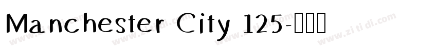Manchester City 125字体转换